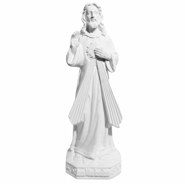 Jesus Misericordioso 20cm Gesso Cru Retocado