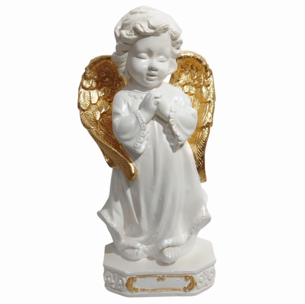 Anjo da Guarda Infantil 20cm Gesso Premium Pintado - Image 11
