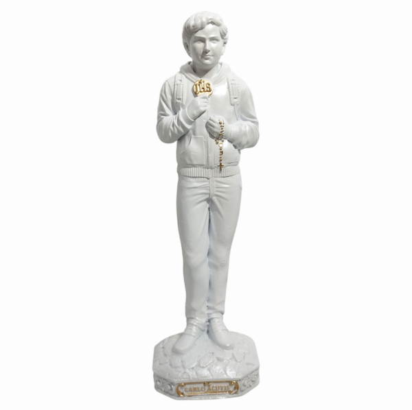 Beato Carlo Acutis 20cm Gesso Premium Pintado - Image 8