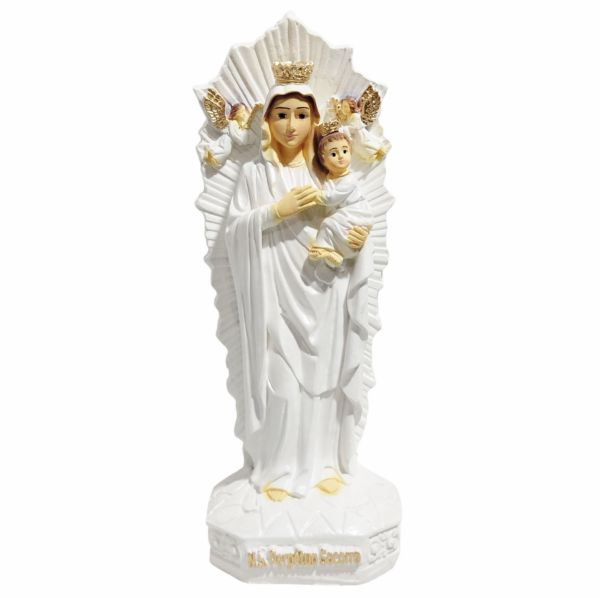 Nossa Senhora do Perpétuo Socorro 20cm Gesso Premium Pintado - Image 4