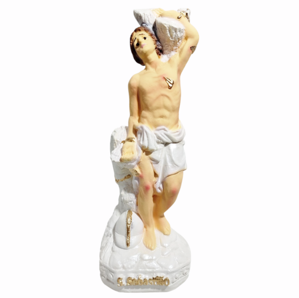 São Sebastião 20cm Gesso Premium Pintado - Image 4
