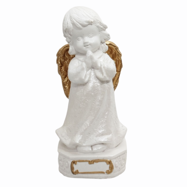 Anjo da Guarda Infantil 15cm Gesso Premium Pintado - Image 8