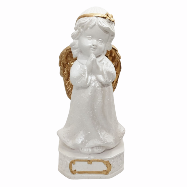 Anjo da Guarda Infantil com Lacinho 15cm Gesso Premium Pintado - Image 8