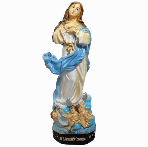Nossa Senhora da Imaculada Conceição 20cm Gesso Premium Pintado