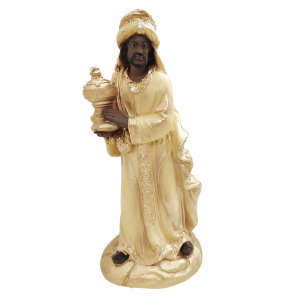 Imagens Sortidas do Presépio de Natal Luxo 20cm Gesso Premium Pintado - Image 8