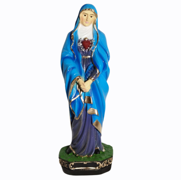 Nossa Senhora das Dores 20cm Gesso Premium Pintado