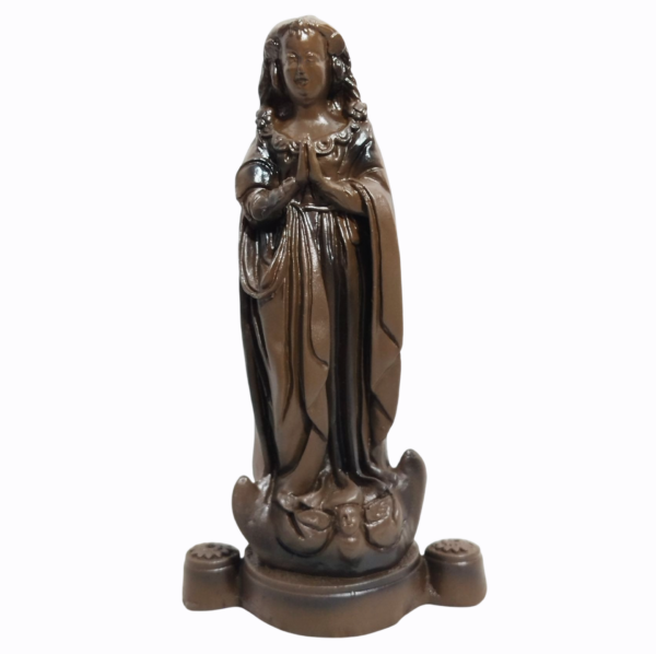 Nossa Senhora Aparecida Fac-Símile 15cm Gesso Premium Pintado - Image 11