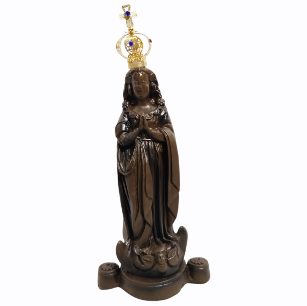 Nossa Senhora Aparecida Fac-Símile 15cm Gesso Premium Pintado - Image 14