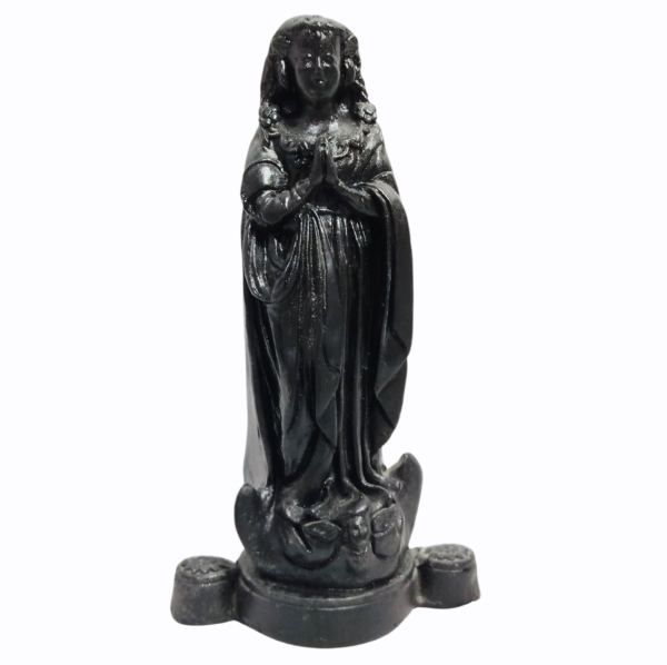 Nossa Senhora Aparecida Fac-Símile 15cm Gesso Premium Pintado - Image 2