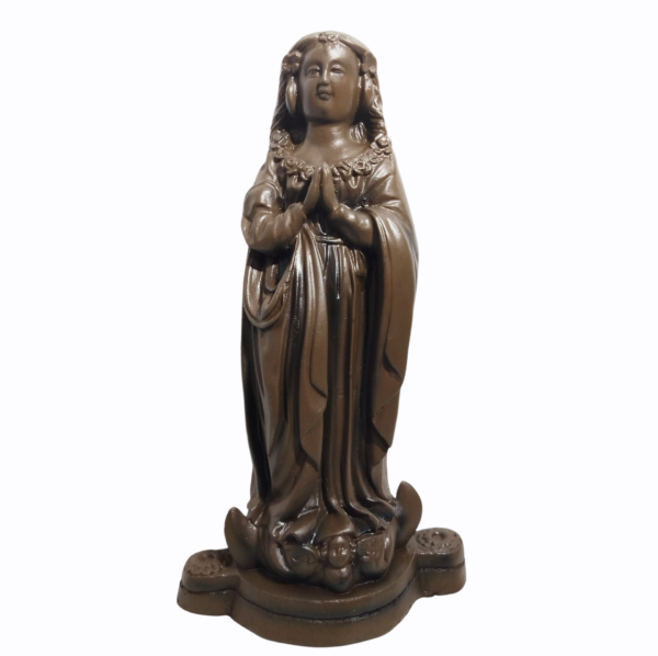Nossa Senhora Aparecida Fac-Símile 30cm Gesso Premium Pintado - Image 11
