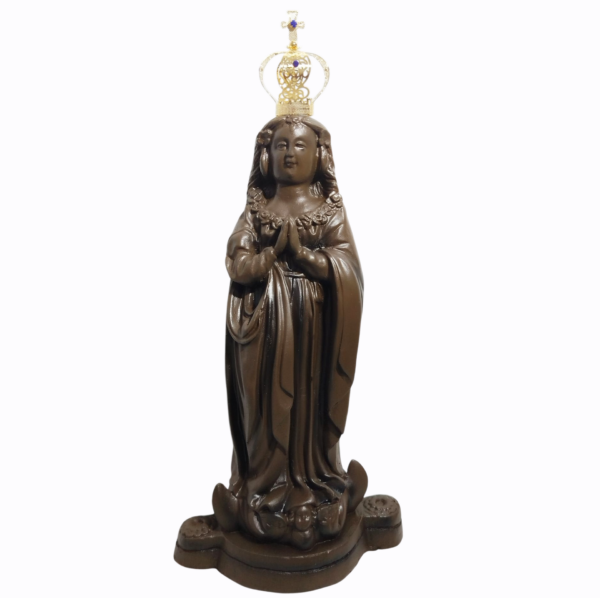 Nossa Senhora Aparecida Fac-Símile 30cm Gesso Premium Pintado - Image 14