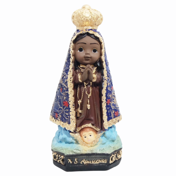Nossa Senhora Aparecida Baby 20cm Gesso Premium Pintado