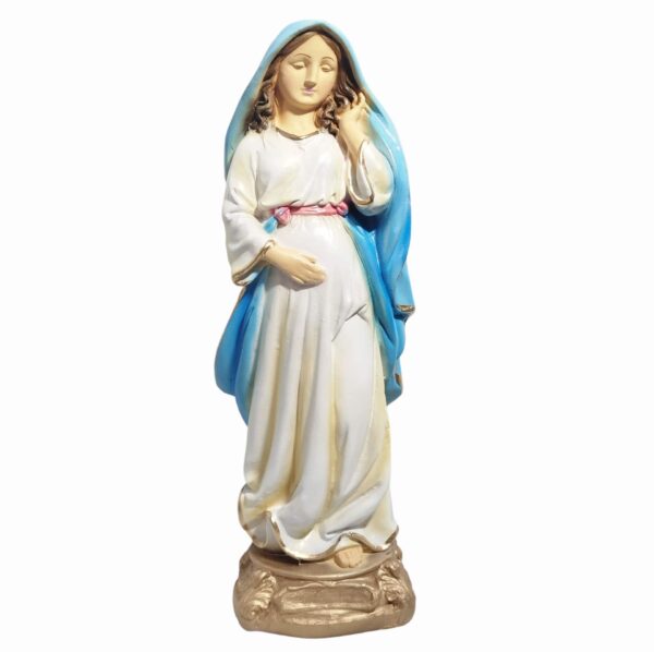 Nossa Senhora Grávida 30cm Gesso Premium Pintado