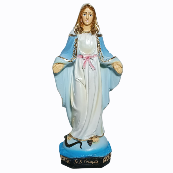 Nossa Senhora Das Graças 20cm Gesso Premium Pintado