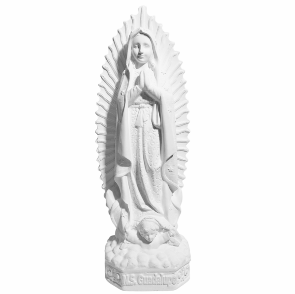 Nossa Senhora Guadalupe 30cm Gesso Cru Retocado