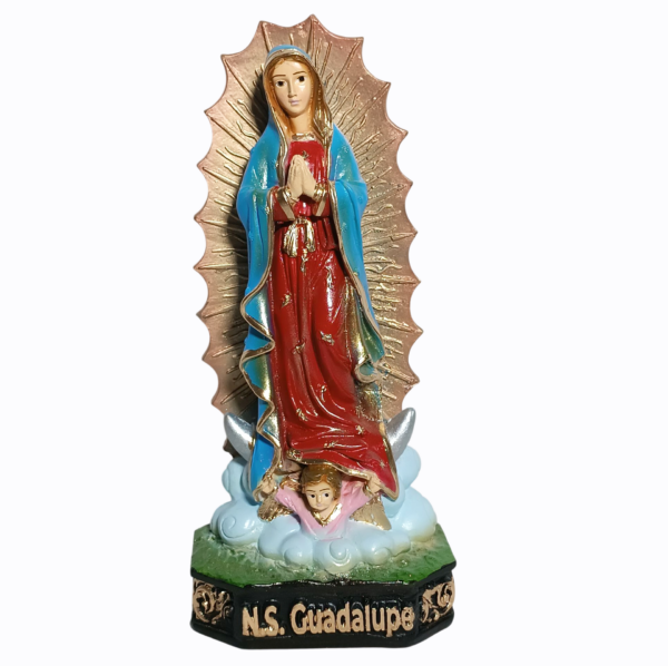 Nossa Senhora Guadalupe 20cm Gesso Premium Pintado