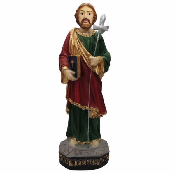 São Judas Tadeu 20cm Gesso Premium Pintado
