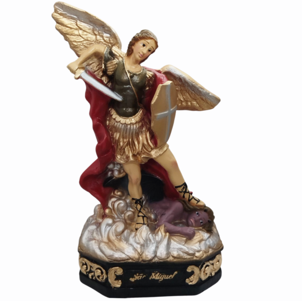 São Miguel Arcanjo 20cm Gesso Premium Pintado