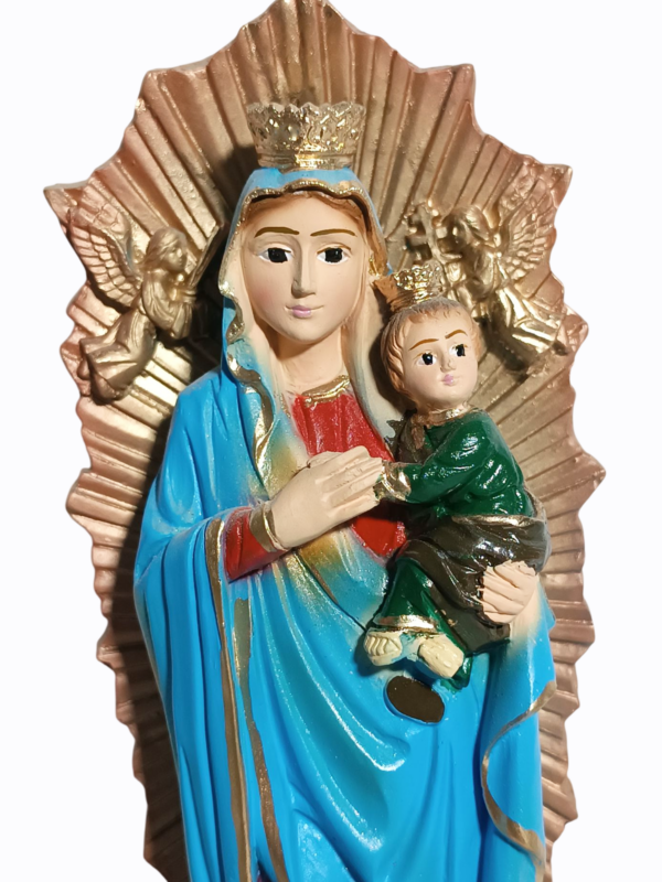 Nossa Senhora do Perpétuo Socorro 20cm Gesso Premium Pintado - Image 2