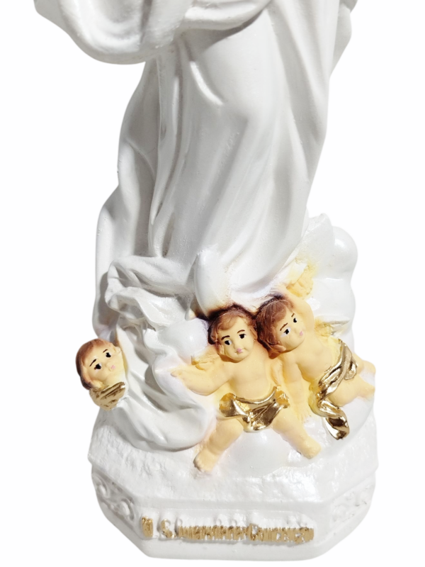 Nossa Senhora da Imaculada Conceição 20cm Gesso Premium Pintado - Image 7