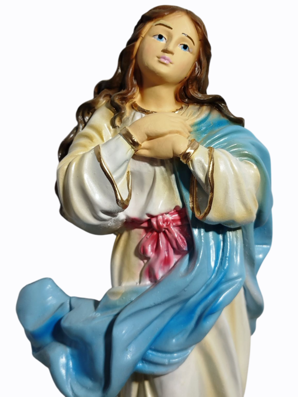 Nossa Senhora da Imaculada Conceição 30cm Gesso Premium Pintado - Image 2