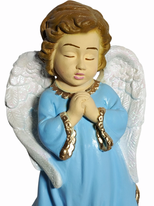 Anjo da Guarda Infantil 20cm Gesso Premium Pintado - Image 3