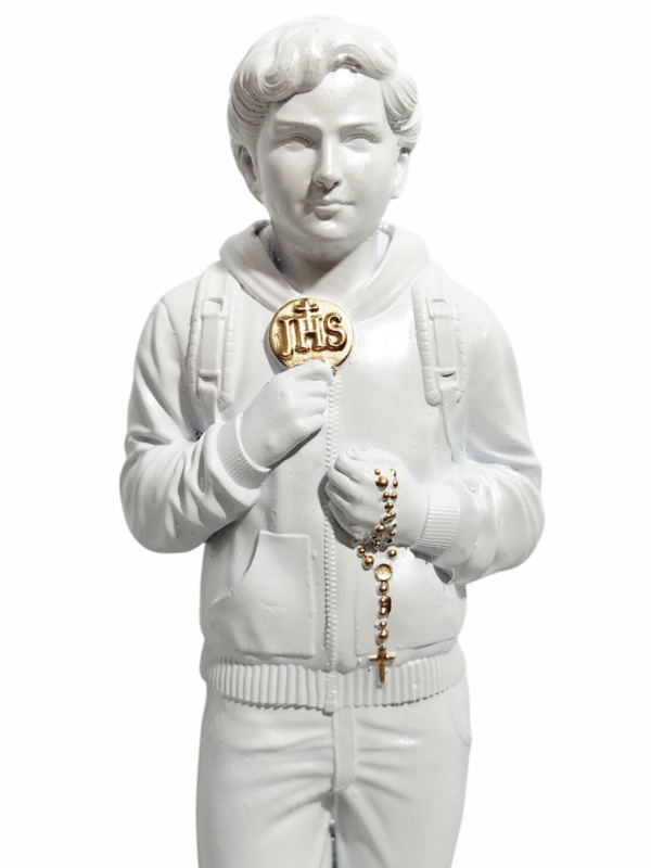 Beato Carlo Acutis 20cm Gesso Premium Pintado - Image 9