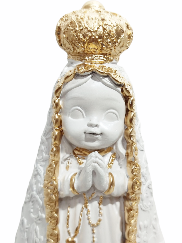 Nossa Senhora Aparecida Baby 20cm Gesso Premium Pintado - Image 5