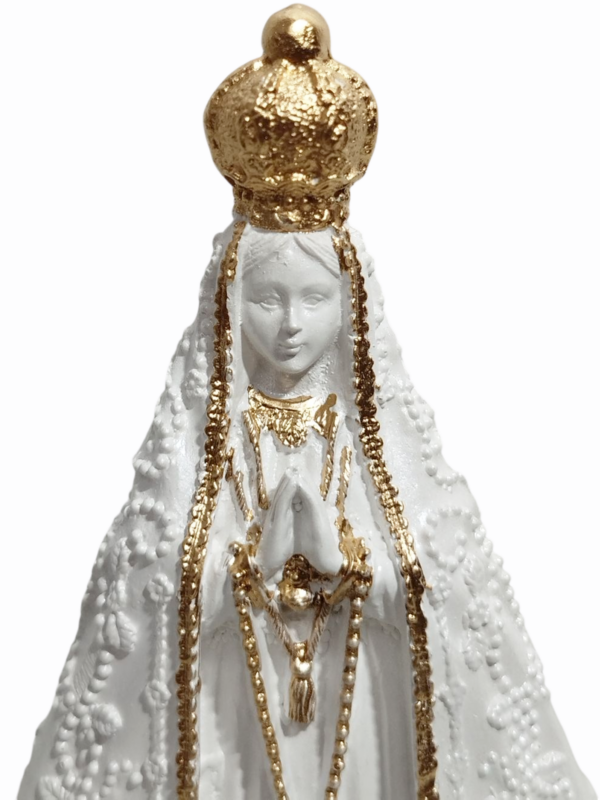 Nossa Senhora Aparecida Italiana 15cm Gesso Premium Pintada - Image 5