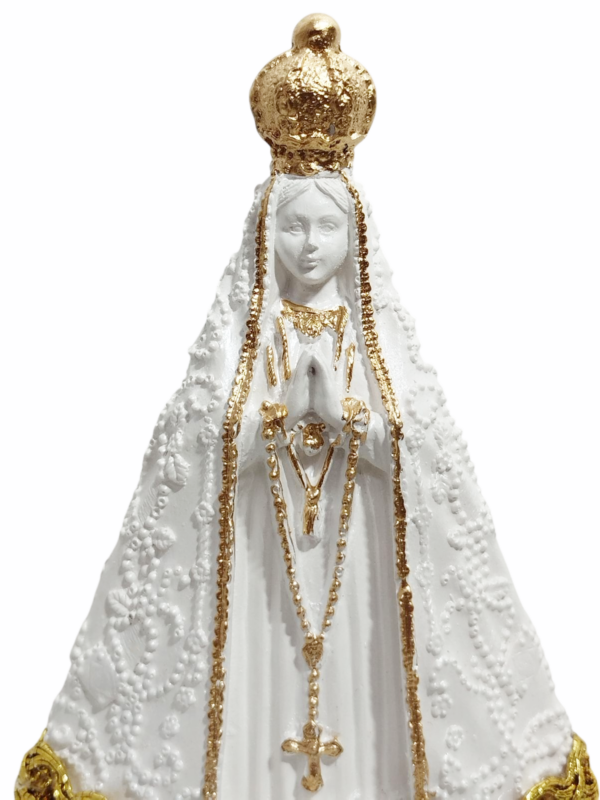 Nossa Senhora Aparecida Italiana 15cm Gesso Premium Pintada - Image 8