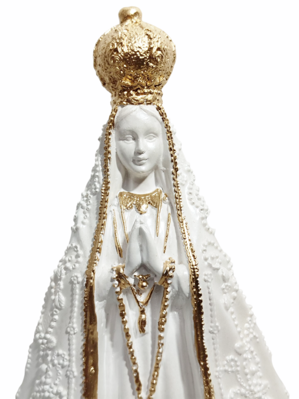 Nossa Senhora Aparecida Italiana 20cm Gesso Premium Pintado - Image 5