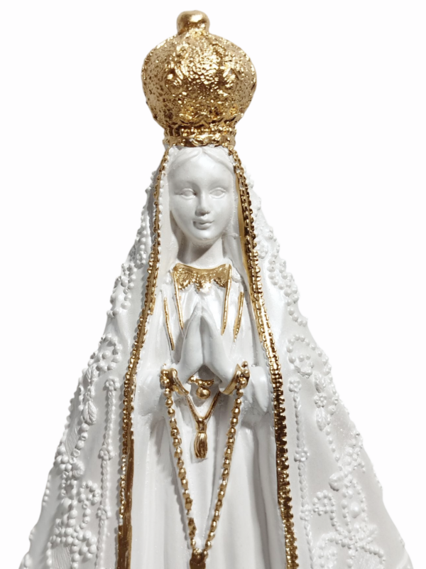 Nossa Senhora Aparecida Italiana 20cm Gesso Premium Pintado - Image 8
