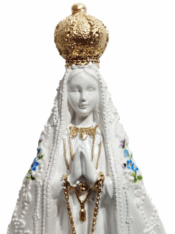 Nossa Senhora Aparecida Italiana 20cm Gesso Premium Pintado - Image 11