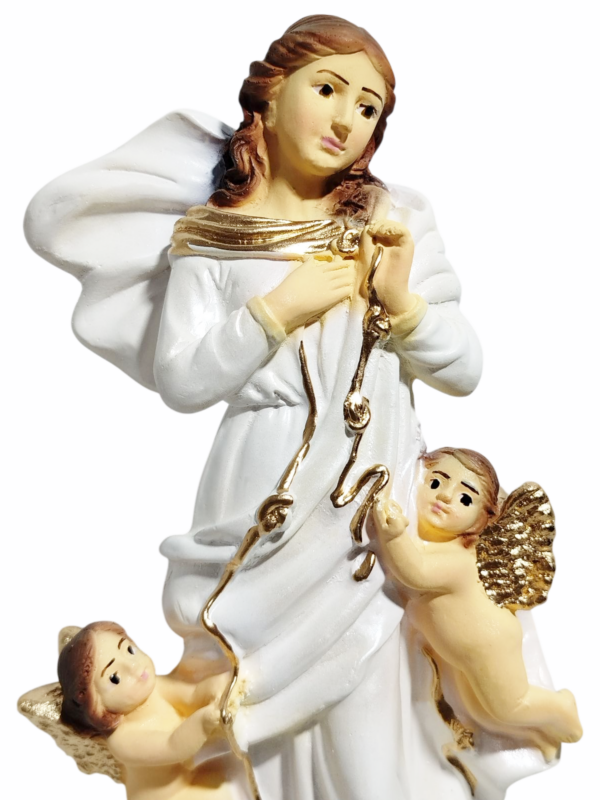 Nossa Senhora Desatadora dos Nós 20cm Gesso Premium Pintado - Image 5