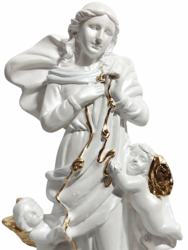 Nossa Senhora Desatadora dos Nós 20cm Gesso Premium Pintado - Image 8