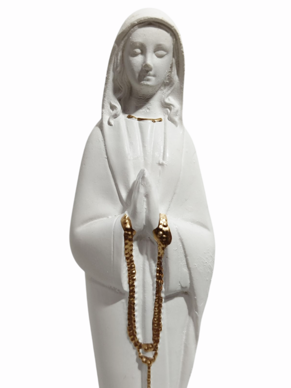 Nossa Senhora do Silêncio 20cm Gesso Premium Pintado - Image 5
