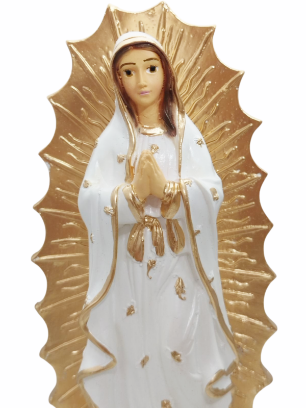 Nossa Senhora Guadalupe 20cm Gesso Premium Pintado - Image 5