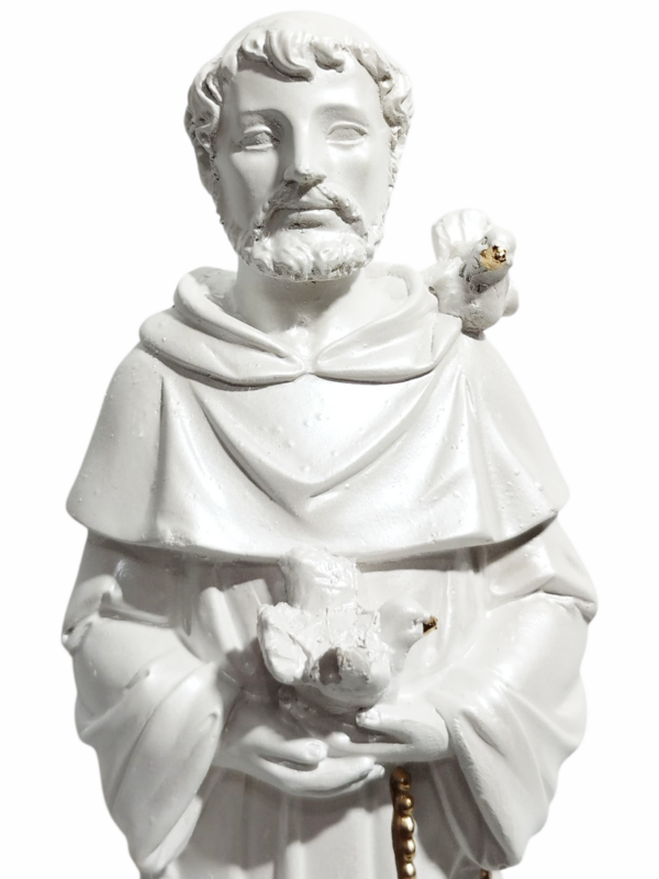 São Francisco de Assis 20cm Gesso Premium Pintado - Image 8