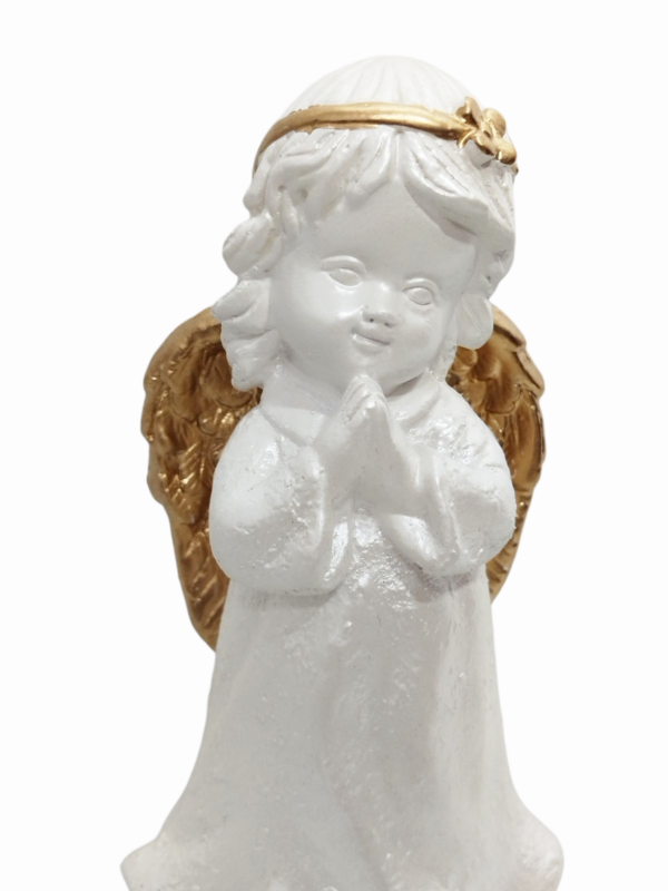 Anjo da Guarda Infantil com Lacinho 15cm Gesso Premium Pintado - Image 9