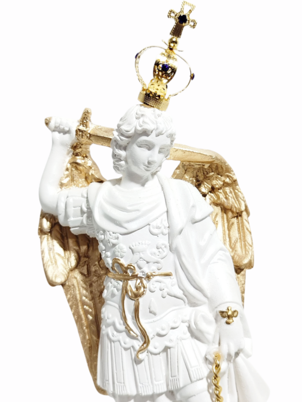 São Miguel Arcanjo no Monte Gargano 20cm Gesso Premium Pintado - Image 2