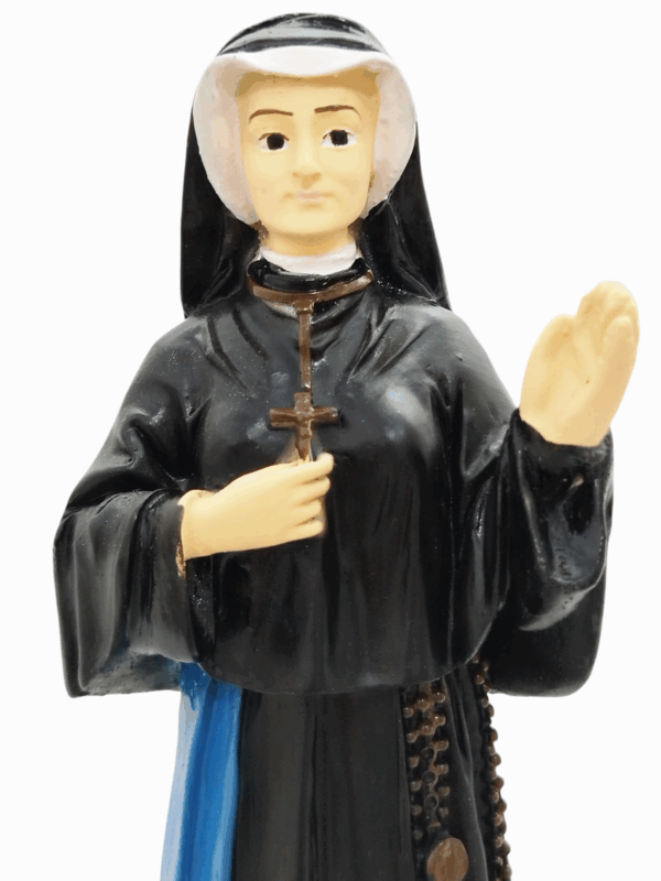 Santa Faustina 20cm Gesso Premium Pintado - Image 2