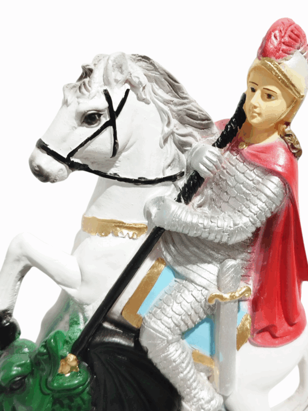 São Jorge Guerreiro 20cm Gesso Premium Pintado - Image 2