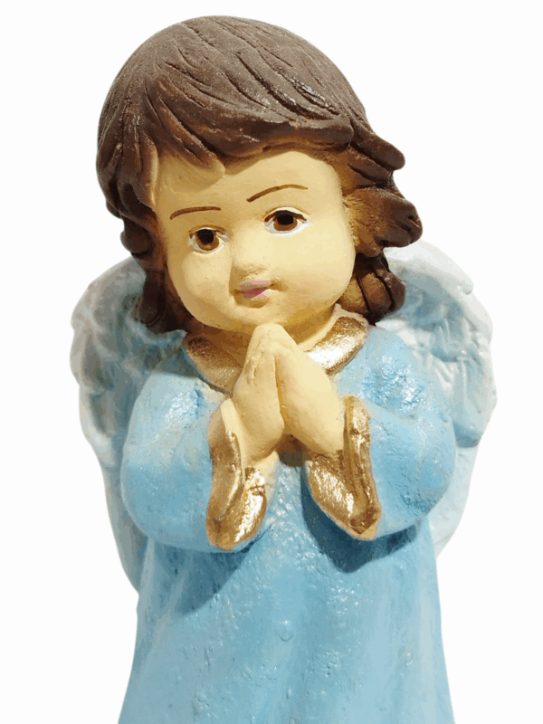 Anjo da Guarda Infantil 15cm Gesso Premium Pintado - Image 3