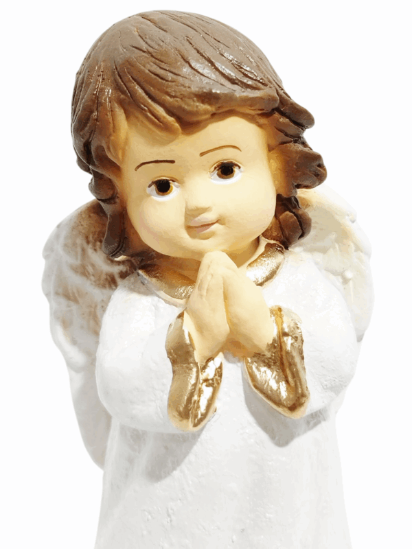 Anjo da Guarda Infantil 15cm Gesso Premium Pintado - Image 6