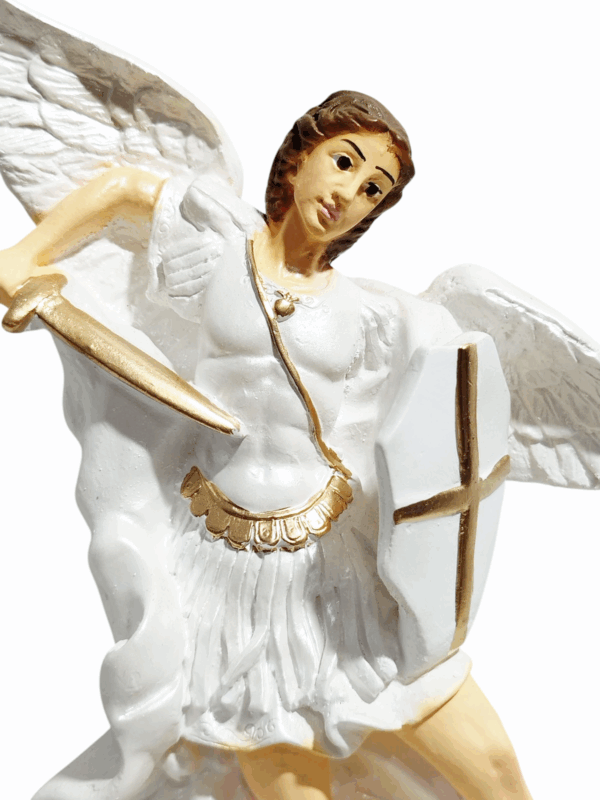 São Miguel Arcanjo 20cm Gesso Premium Pintado - Image 5