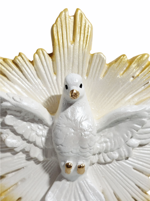 Divino Espirito Santo De Parede 15cm Gesso Premium Pintado - Image 6