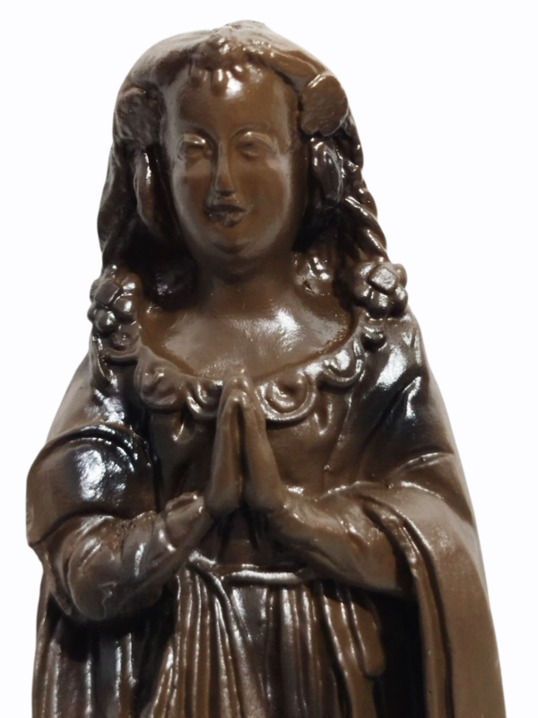 Nossa Senhora Aparecida Fac-Símile 15cm Gesso Premium Pintado - Image 12