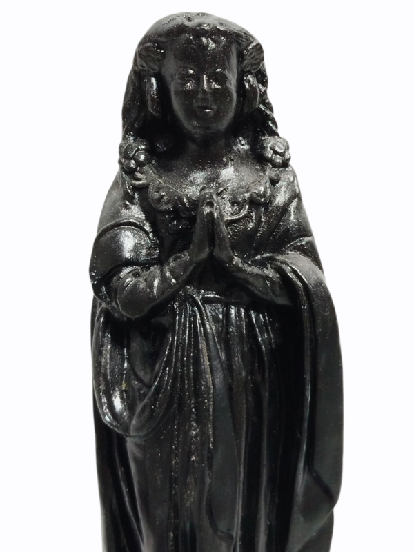 Nossa Senhora Aparecida Fac-Símile 15cm Gesso Premium Pintado - Image 3