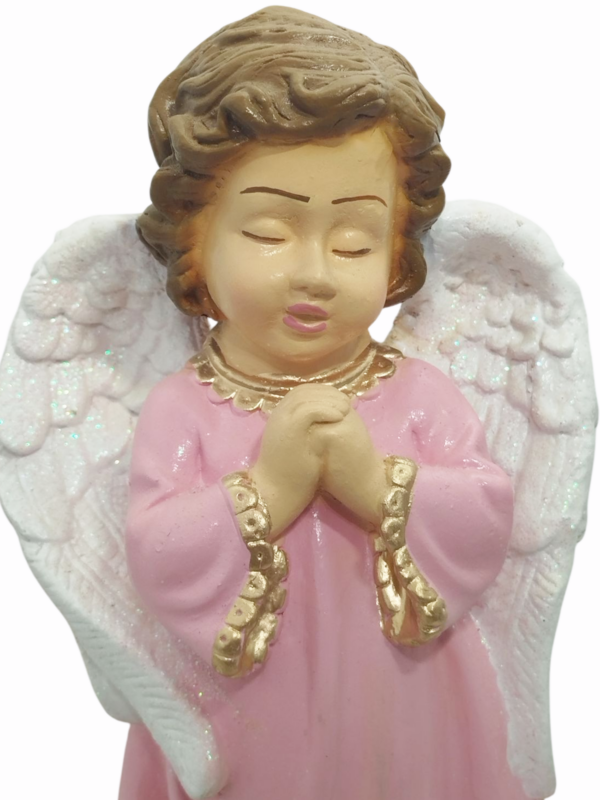 Anjo da Guarda Infantil 20cm Gesso Premium Pintado - Image 9