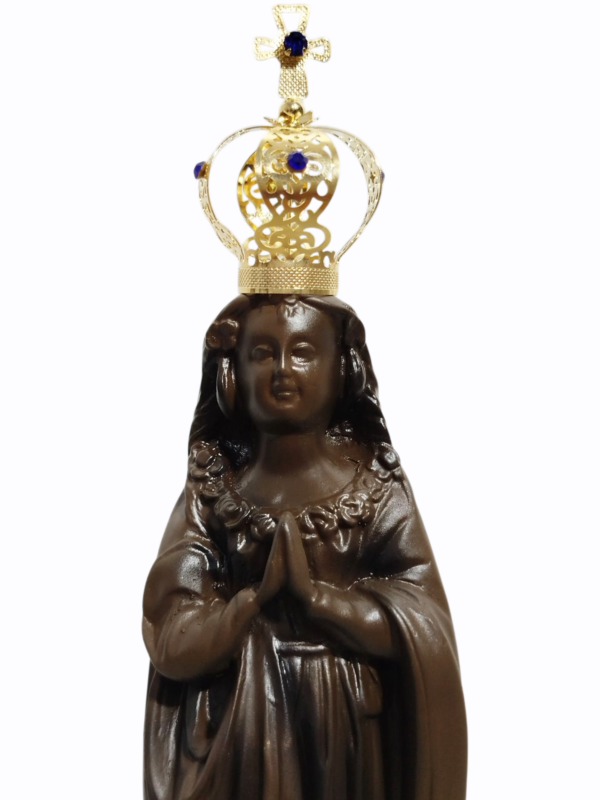 Nossa Senhora Aparecida Fac-Símile 25cm Gesso Premium Pintado - Image 15